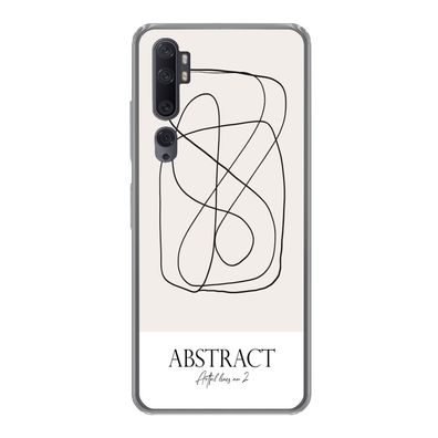 Hülle für Xiaomi Mi Note 10 - Kunst - Linienkunst - Abstrakt - Silikone