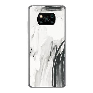 Hülle für Xiaomi Poco X3 NFC - Kunst - Schwarz - Weiß - Abstrakt - Silikone
