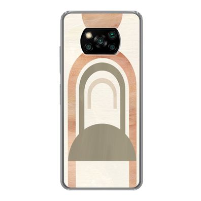 Hülle für Xiaomi Poco X3 NFC - Rosa - Grün - Abstrakt - Silikone