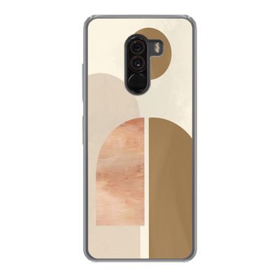Hülle für Xiaomi Pocophone F1 - Rosa - Braun - Design - Silikone