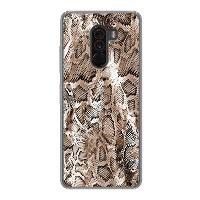 Hülle für Xiaomi Pocophone F1 - Tiermuster - Schlange - Haut - Silikone