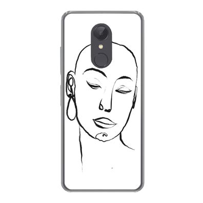 Hülle für Xiaomi Redmi 5 - Frau - Gesicht - Porträt - Silikone