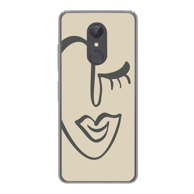 Hülle für Xiaomi Redmi 5 - Frau - Gesicht - Kunst - Silikone