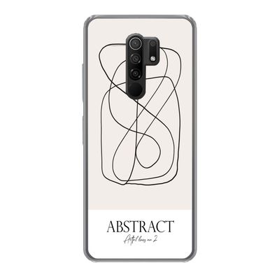 Hülle für Xiaomi Redmi 9 - Kunst - Linienkunst - Abstrakt - Silikone