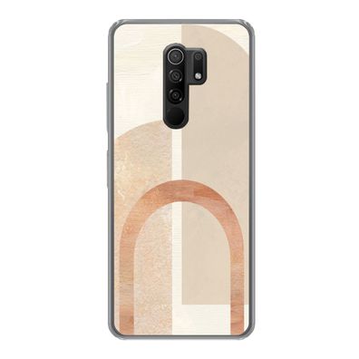 Hülle für Xiaomi Redmi 9 - Marmor - Muster - Rosa - Silikone
