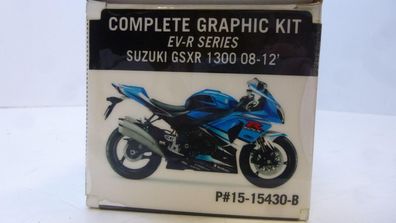 Dekorsatz Aufkleber Sticker graphic kit passt an Suzuki Gsxr 1300 08-12 blau