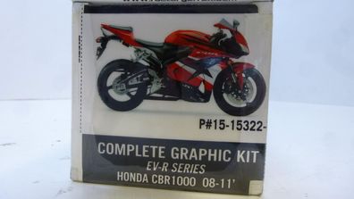 Dekorsatz Aufkleber Sticker graphic kit passt an Honda Cbr 1000 08-11 rot