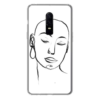 Hülle für OnePlus 6 - Frau - Gesicht - Porträt - Silikone