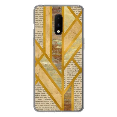 Hülle für OnePlus 7 - Gold - Marmor - Vintage - Silikone