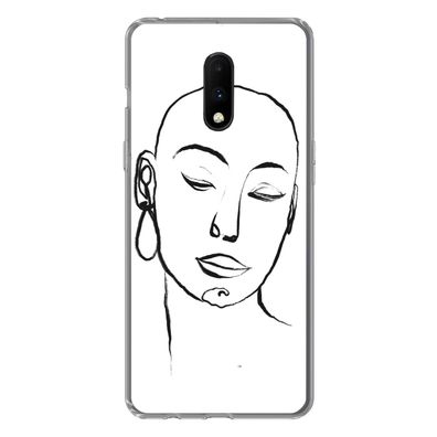 Hülle für OnePlus 7 - Frau - Gesicht - Porträt - Silikone