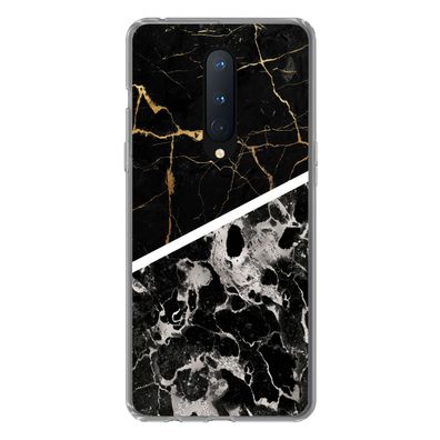 Hülle für OnePlus 8 - Marmor - Gold - Luxus - Silikone