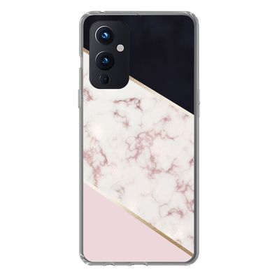 Hülle für OnePlus 9 - Marmor - Roségold - Luxus - Silikone