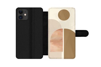 Hülle für iPhone 11 - Rosa - Braun - Design - Flipcase