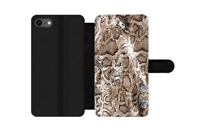 Hülle für iPhone 7 - Tiermuster - Schlange - Haut - Flipcase