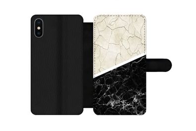 Hülle für iPhone XS - Marmor - Muster - Luxus - Flipcase