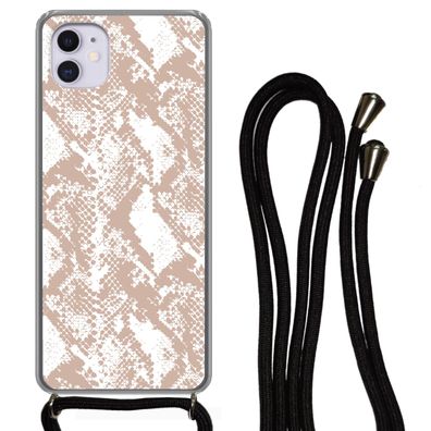 Hülle für iPhone 11 - Schlangendruck - Formen - Pastell - Silikone