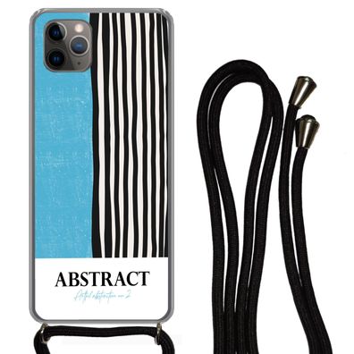 Hülle für iPhone 11 Pro - Design - Blau - Schwarz - Weiß - Silikone