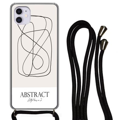 Hülle für iPhone 12 - Kunst - Linienkunst - Abstrakt - Silikone