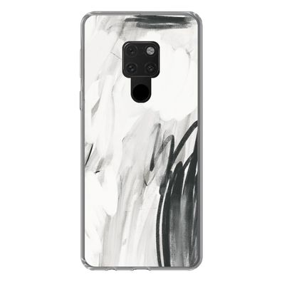 Hülle für Huawei Mate 20 - Kunst - Schwarz - Weiß - Abstrakt - Silikone