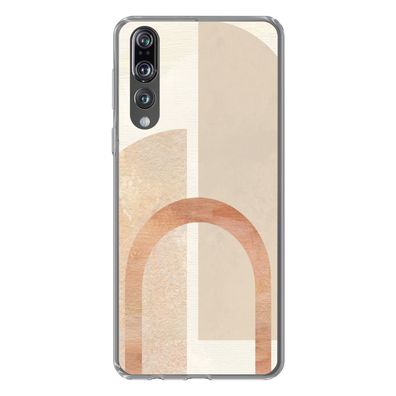 Hülle für Huawei P20 Pro - Marmor - Muster - Rosa - Silikone