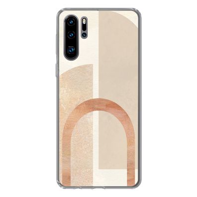 Hülle für Huawei P30 Pro - Marmor - Muster - Rosa - Silikone
