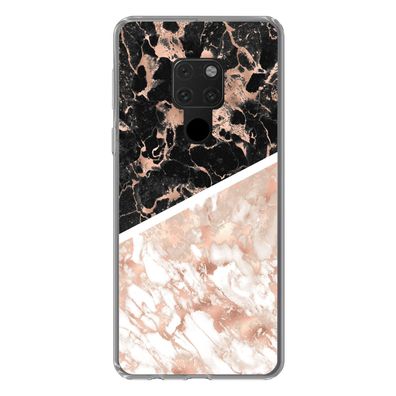 Hülle für Huawei Mate 20 - Marmor - Rosa - Weiß - Schwarz - Silikone