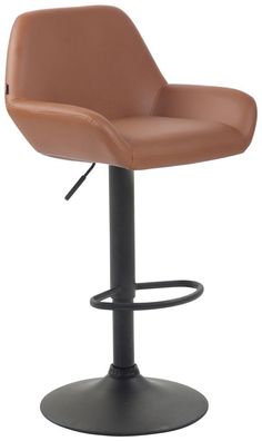 Barhocker Kunstleder-Küchenstuhl Stuhl Vintage-schwarz/ braun