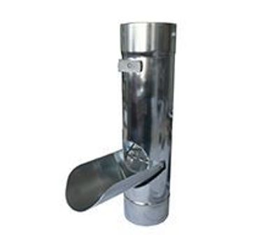 Regenwasserklappe für Fallrohre Aluminium DN 80mm