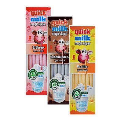 Quick Milk Mix Magische Umweltfreundliche Biologisch Abbbaubare Trinkhalme