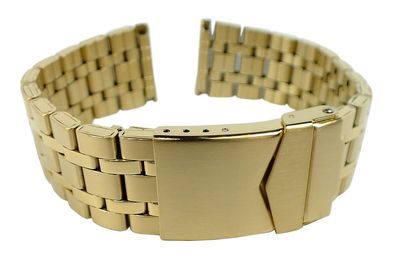Minott Uhrenarmband 20mm Edelstahl PVD gelbgoldfarben 32316