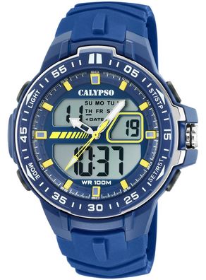Calypso > Herrenuhr blau Quarzwerk Armbanduhr Analog Digital > K5766
