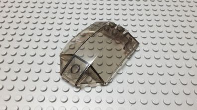 Lego 1 Cockpitscheibe 8x6x2 Transparent Schwarz Rauch Nummer x224