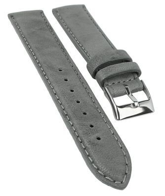 Mailand Uhrenarmband | Leder grau | Atmungsaktiv | Handmade 33707