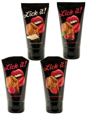 Lick it Gleitgel Aroma Gleitmittel Gleitgel Massage und/ oder Oralverkehr 50 ml