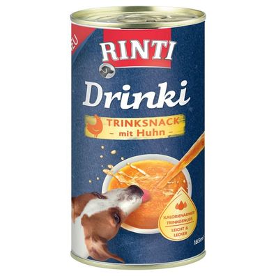 RINTI - Drinki ¦ Huhn - 6 x 185ml ¦ Trinksnack für Hunde