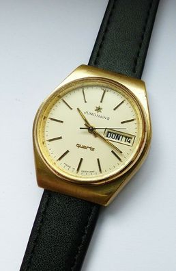 Schöne Junghans Day-Date Herren Vintage Armbanduhr 70er Jahre