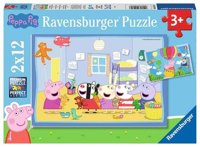 Puzzle Peppa Pig 2x12 Teile Ravensburger 05574 Legespiel
