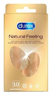Safer Sex mit Durex Natural Feeling 10 Kondome Latexfrei mit Reservoir