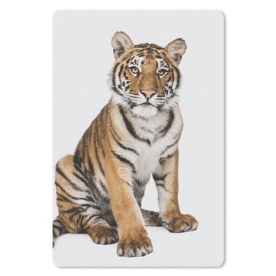 Mauspad - Tiger - Tiere - Weiß - 40x60 cm