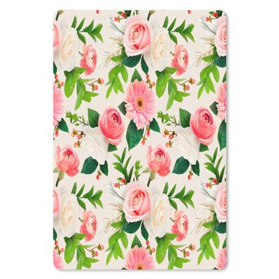 Mauspad - Blumen - Rosen - Frühling - 18x27 cm