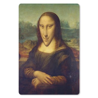 Mauspad - Mona Lisa - Leonardo da Vinci - Karikatur - 40x60 cm