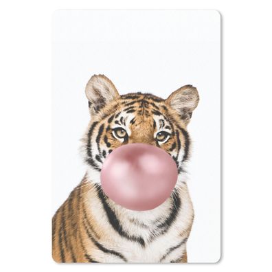 Mauspad - Tiger - Tiere - Kaugummi - 40x60 cm