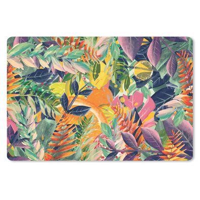 Mauspad - Blumen - Dschungel - Tropisch - 27x18 cm