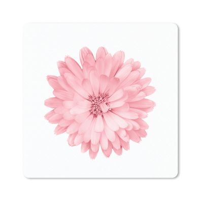 Mauspad - Blumen - Rosa - Kamille - 20x20 cm