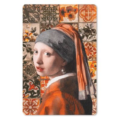 Mauspad - Mädchen mit Perlenohrring - Johannes Vermeer - Ölgemälde - 40x60 cm