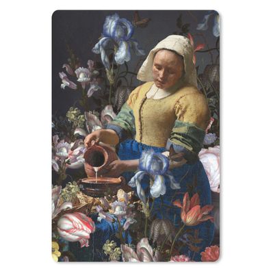 Mauspad - Milchmädchen - Johannes Vermeer - Blumen - 40x60 cm