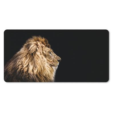 Schreibtischunterlage - Löwen - Profil - Braun - 80x40 cm - Mauspad