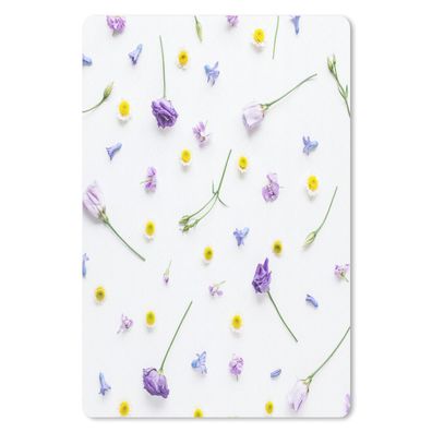Mauspad - Blumen - Collage - Pastell - 18x27 cm