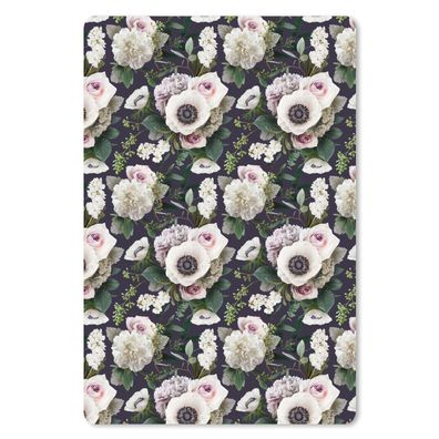 Mauspad - Blumen - Anemone - Collage - 18x27 cm
