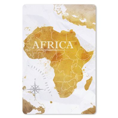 Mauspad - Weltkarte - Afrika - Gold - 40x60 cm